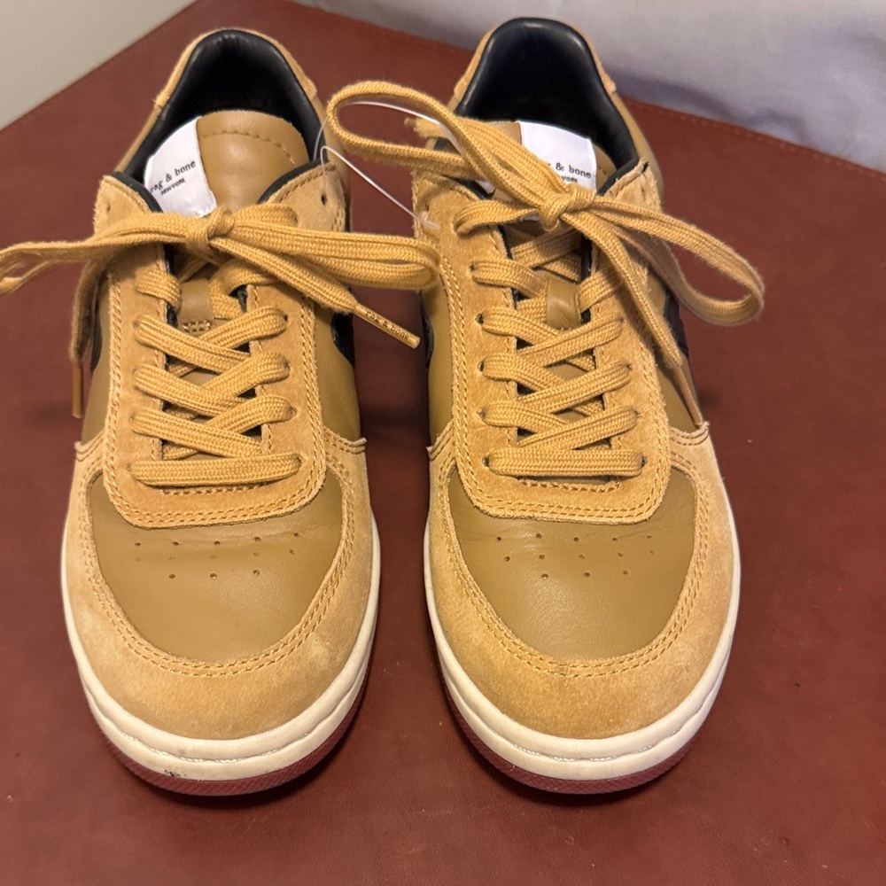 Rag & Bone Tan and Black Sneakers - Picture 3 of 15